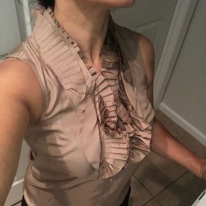 JCrew Tan %100 SILK top!
